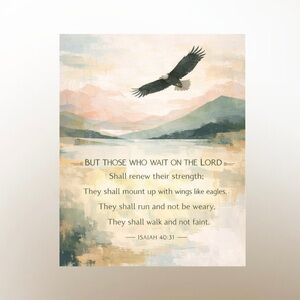DDS Art Print, 8x10, Bible Verse, Paper Print, Unframed, Nature Series
